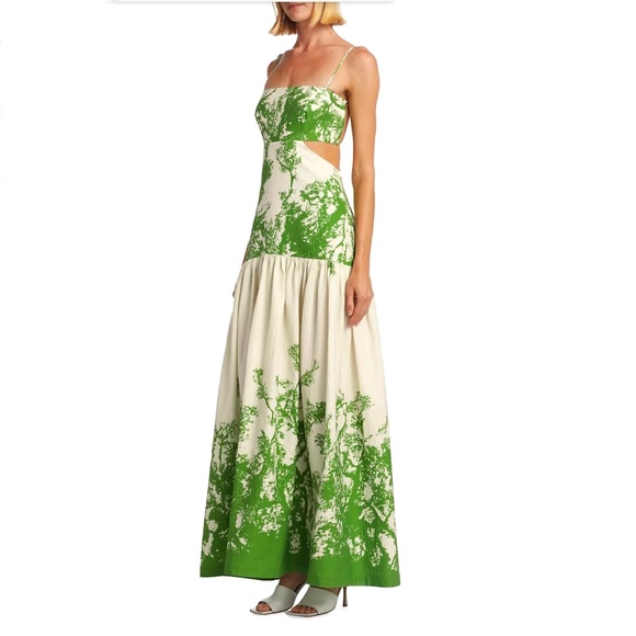 Silvia Tcherassi Shannon Green Cyprus printed Cotton Dress Sz L New with… - Picture 7 of 15